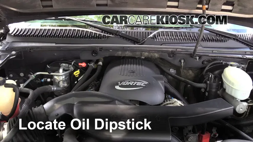 2003 Chevrolet Tahoe LS 5.3L V8 Oil Check Oil Level
